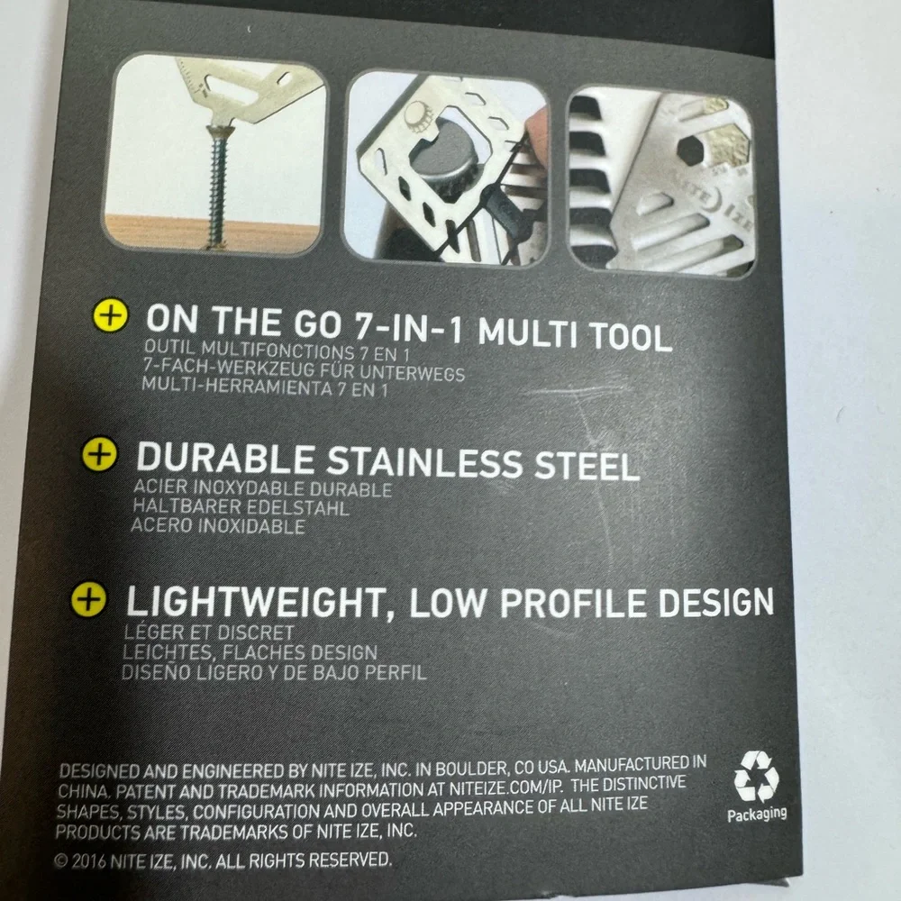 Brand New Nite Ize Financial Tool Multi Tool Wallet